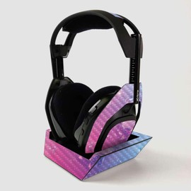 MightySkins Carbon Fiber Skin For ASTRO Gaming A50 Wireless Headphones + Base Station - Pink Diamond | Protective, Durable Textured Carbon Fiber Finish | Easy To Apply | Made in the USA