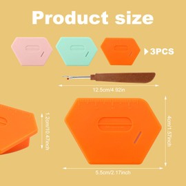 Magnetic Seam Guide Set, 1 Seam Ripper and 3 Polygonal Hem Guides with Scale, Universal Hem Guide, Sewing Machine Accessories, Consumables for Sewing Machines, Pack of 4