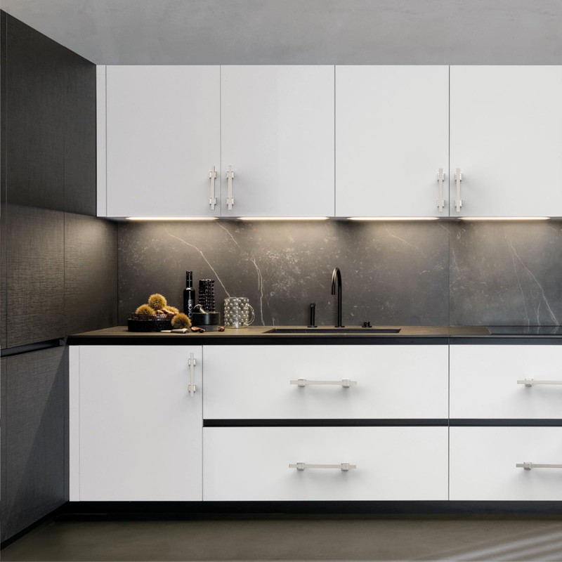 Coinkoly 10 Pack 7-1/2"(192mm) Brushed Nickel Cabinet Pulls Kitchen Satin