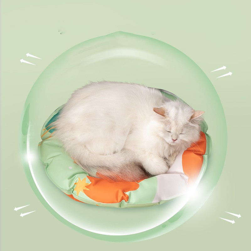 Pet Cooling Mat Waterproof Tear Resistant Thickened Soft Round Cat