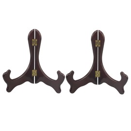 Artliving 6 inch wood-like Easels Plate Stand Holder Display Stands -Set of 4