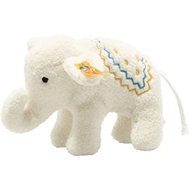 Steiff 241147 Little Elephant with Rattle, Cream