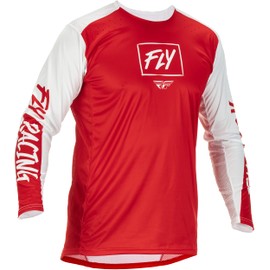 Fly Racing 2022 Adult Lite Jersey (Red/White, Large)