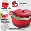 TeamFar Enameled Cast Iron Dutch Oven, 7qt Dutch Oven Pot