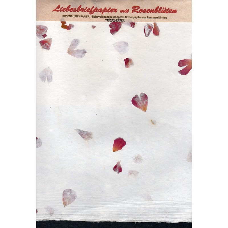 paperfreak: Rose Petal Paper > Love Letter Paper < Handmade