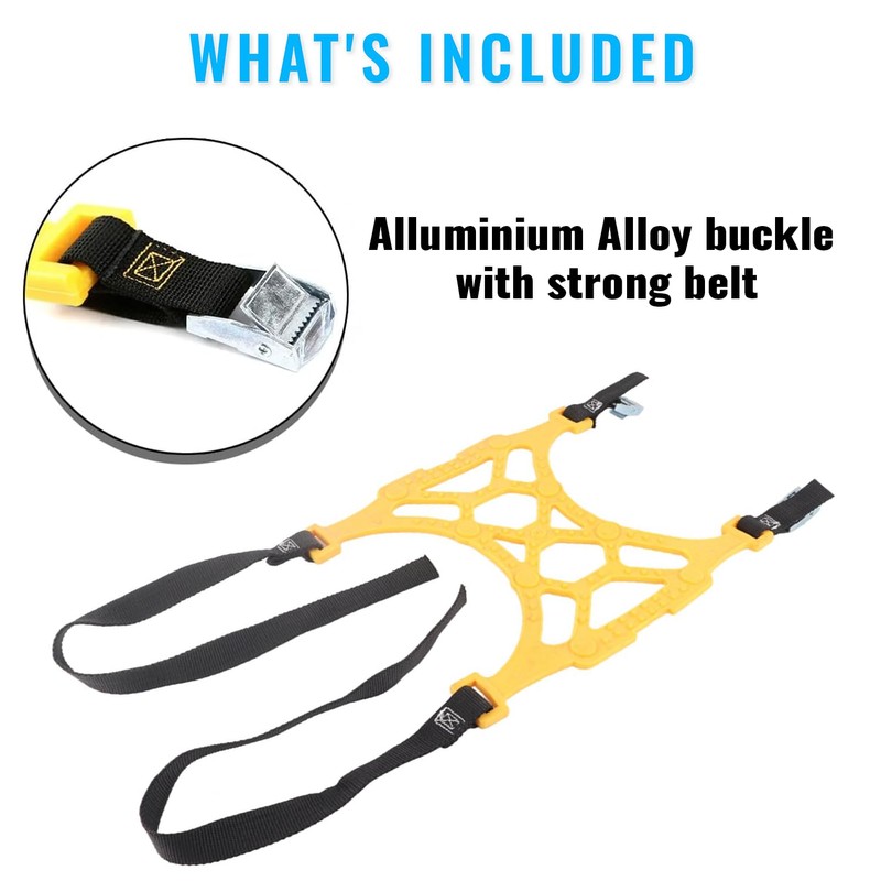 VaygWay Car Snow Tire Anti-Slip Chains - All Season Black