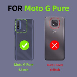 KuDiNi for Moto g Pure Case, Moto g Power 2022 Case, G Play 2023 Case for Women, Cute Glitter Girly Bling Stylish Retro Soft TPU Protective Cover with Kickstand for G Pure (Purple Butterfly)