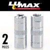 LUMAX LX-1400-2 Silver 1/8" NPT Standard Grease Coupler (Pack of
