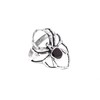 Windalf Gothic Women's Ring SPY 26 mm Silver Ring with