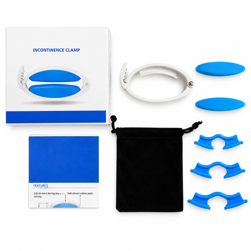 Adjustable Male Incontinence Clamp for Urinary Leakage – Soft Cushion