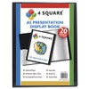 A5 Display Book - 20 Pockets (40 Sides) Black Presentation