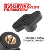 Tackform 8" Aluminum Arm with Dual 20mm Ball Sockets. Thumbscrews