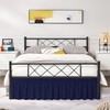 Biscaynebay Wrap Around Bed Skirts with Split Corners for Full