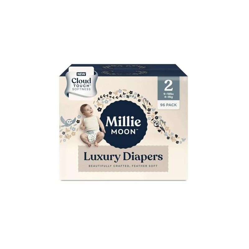 Millie Moon Diapers Sizes 1-6 Luxury Diapers COUCHES DE Luxe