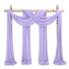 Wedding Arch Draping Fabric,8 Panels 28" x20ft Lavender Purple Wedding