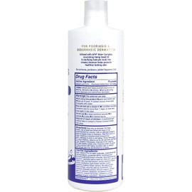 TriDerma- Gel de baño para el control de la psoriasis: limpiador suave con ácido salicílico al 2%, gel de aloe vera AP4: tratamiento para la psoriasis