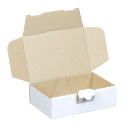 50 Maxi Letter Boxes 160 x 110 x 50 mm White (Pack of 50)