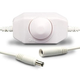 LED Rotary Controller (Dimmer) White 2A Max. 48 Watt Round Connector