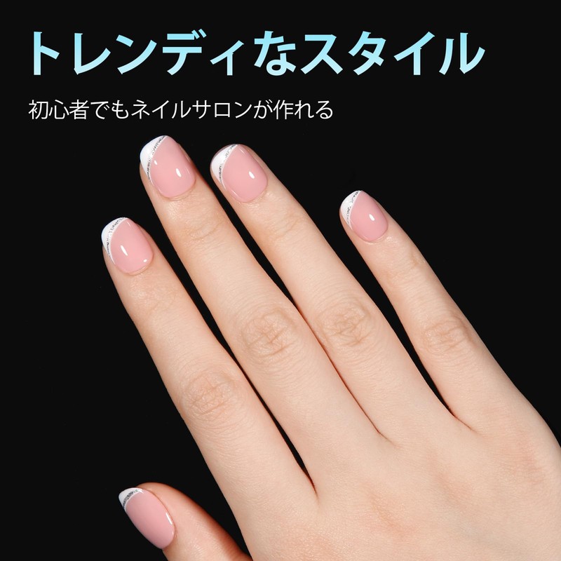 TOMICCA Ultra Short Round Sanded Nail Tip, 15 Sizes, Clear