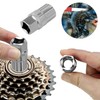 QWORK® Bike Chain Whip Tool Set, Universal Bicycle Cassette Chain