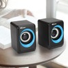 axGear Portable Speaker USB Multimedia Powered Wired Mini Surround Subwoofer