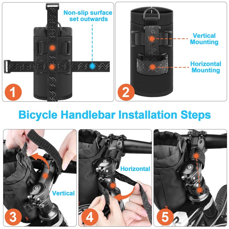 Desing Wish 24 oz Bottle Holder Bicycle Drink Holder Without