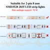 Mudder 40 Pieces 2 Pin LED Strip Connectors Lights Connector