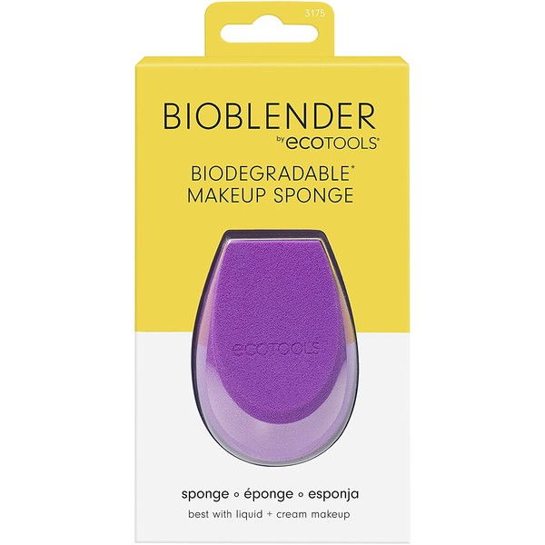 EcoTools, BioBlender by Natural Makeup Blender Beauty Sponges for Liquid and Cream Foundation, Purple