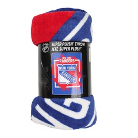 The Northwest Company 1NHL/05904/0015/RET: Micro Raschel Throw Dimensional - Ny Rangers