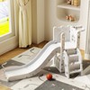 LulliSpace 6 in 1 Toddler Slide,Kids Playset for Toddlers Indoor