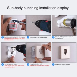 Tendedero retráctil Montado en la pared Ropa de acero inoxidable Secado de ropa Tendedero de ropa Duradero interior Balcón retráctil Colgante de ropa Tendedero de secado interior al aire libre(blanco)