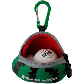Nittaku NL9261 Table Tennis Ball Case, For 3 Balls, Watermelon
