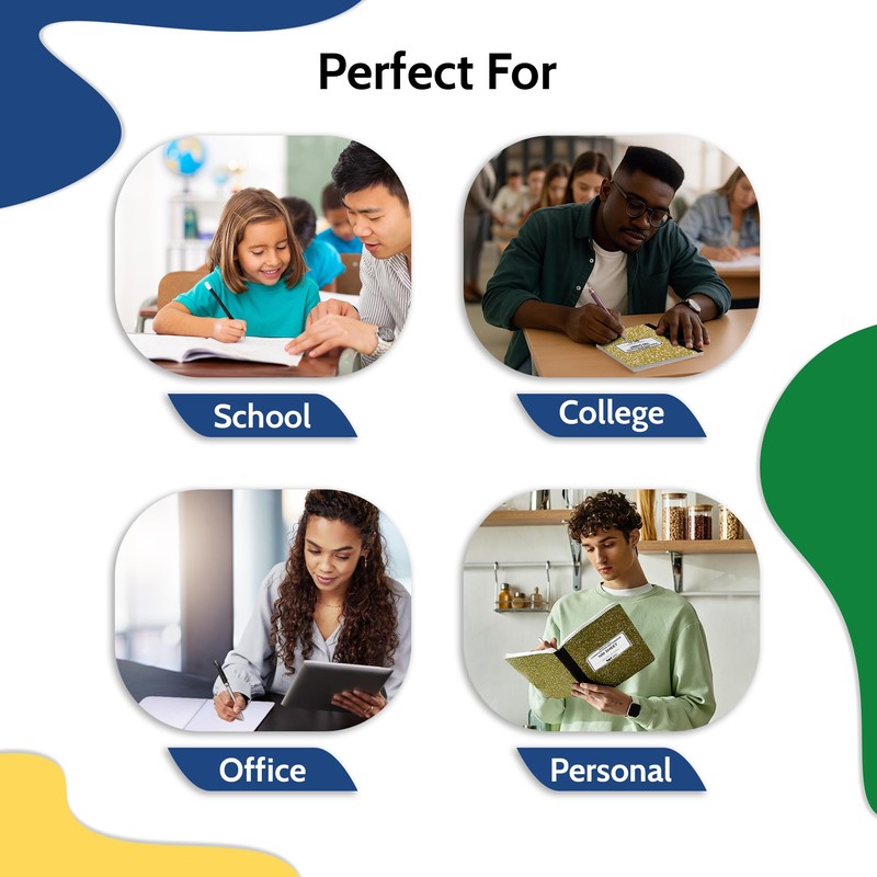 4 Pack - EPI Wide Ruled Marble Composition Notebook -