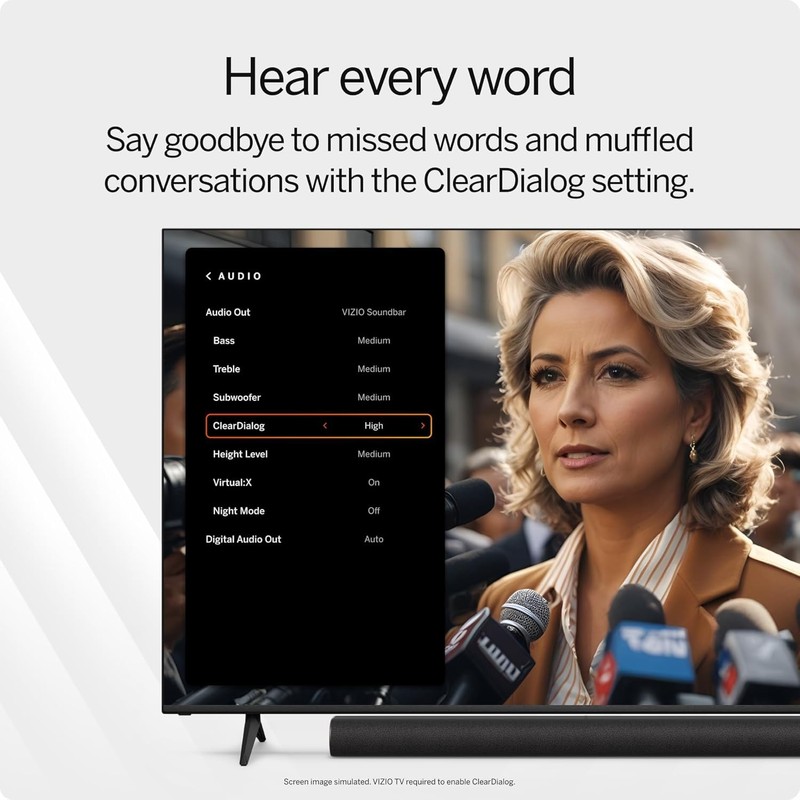 VIZIO All-in-One Soundbar with Dolby Atmos and DTS:X, Bluetooth Speaker-