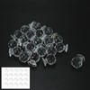 Savagrow 20pcs Self Stick Makeup Case Knobs Acrylic Clear Ball-Diamond
