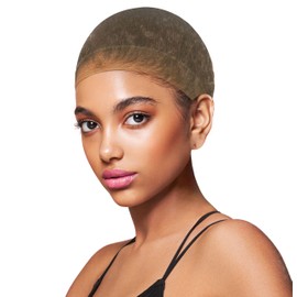 TouchUps 2 Pack HD Wig Cap Ultra Thin Invisible Stretch Lightweight Breatheable Comfortable WigCap (Nude)