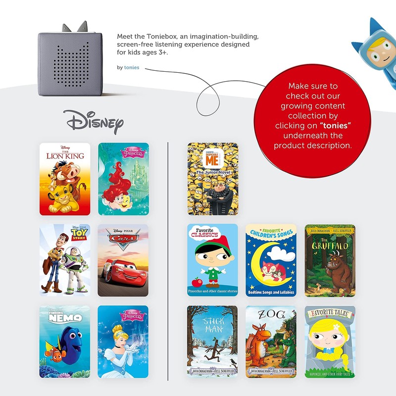 Toniebox Audio Player Starter Set with Playtime Puppy - Listen,