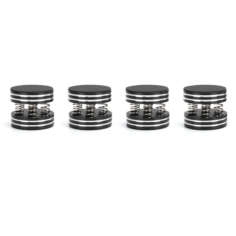 4PCS Spring Speaker Spikes Sound Dampening Feet for HiFi Amplifier/Speaker/Turntable/PlayerBlack