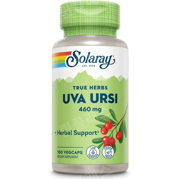 Solaray Uva Ursi 460mg 100ct (3 tablets daily) / Solaray Uva Ursi 솔라레이 우바우르시 460mg 100ct(매일 3정)