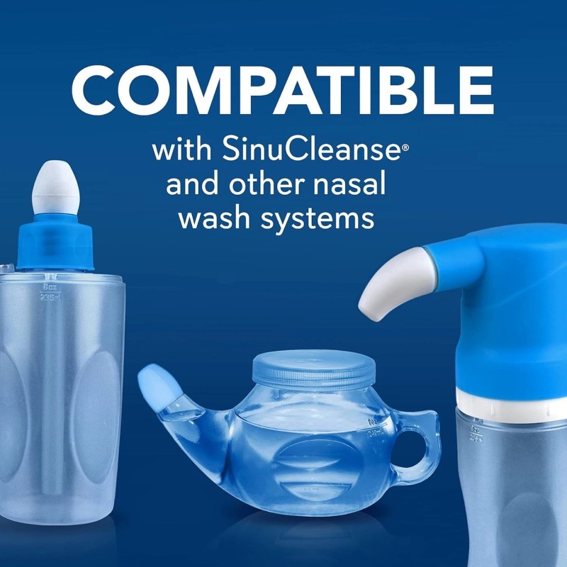 SinuCleanse Pre-Mixed Saline Packets for Sinus Rinse and Nasal Irrigation