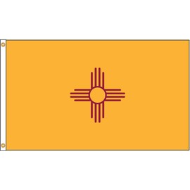 Annin - 143780 - New Mexico State Flag, 5 ft.H x 8 ft.W, Indoor and Outdoor