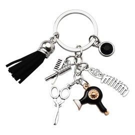 Kilener Hairdresser Gifts Keychain for Women Men Hairdressing Scissors Hair Dryer Comb Keychain for Hair Stylist Hairstylist Gifts for Men Women Thank You Gift for Hairdresser Keychains