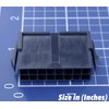 Molex Black 16-Pin Connector Pitch 4.20mm.0165" w/18-24 AWG Pin Mini-Fit