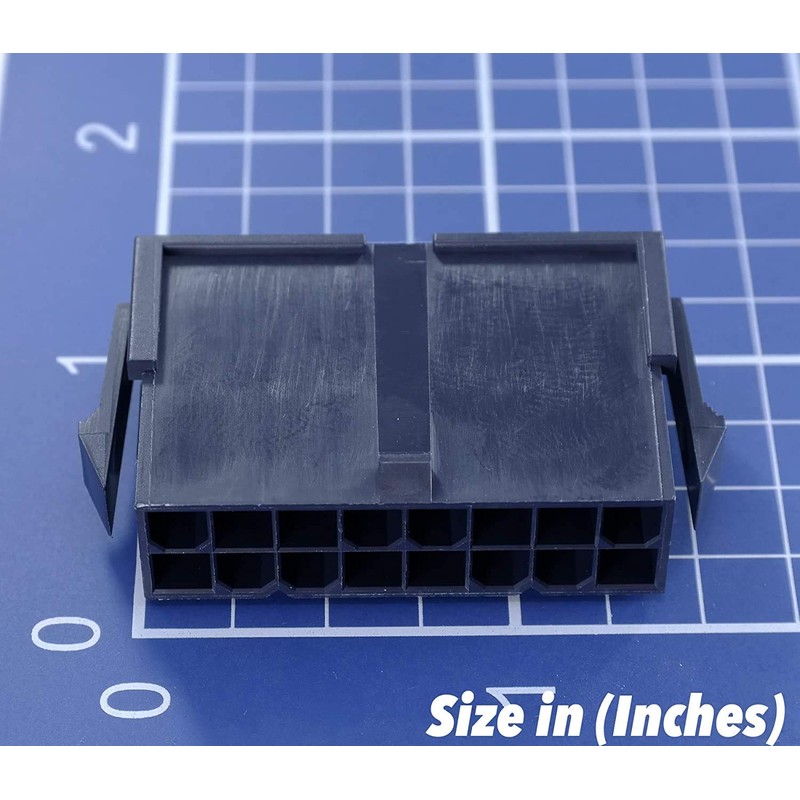 Molex Black 16-Pin Connector Pitch 4.20mm.0165" w/18-24 AWG Pin Mini-Fit