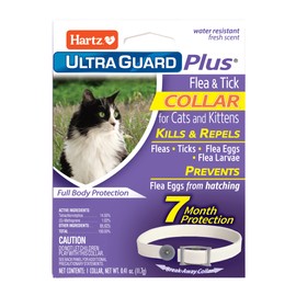 Hartz UltraGuard Plus Water Resistant 7 Month Protection Breakaway Flea & Tick Collar for Cats (3270094268)