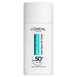 L'Oréal Paris L'Oréal Paris Bright Reveal UV Fluid SPF 50+ for the Face, 2% Niacinamide and LHA + Vitamin E, Visibly Protects, Prevents and Corrects All Types of Dark Spots, Hormonal