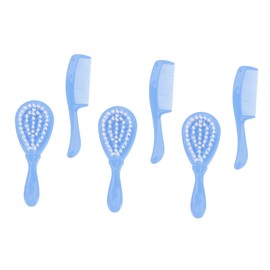 SHOWERORO 3sets Cleaning Brushes Safe Soft Bathing Massage Brushes for Boy Girl Lightweight Portable Bathroom Supplies