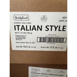 Bridgford Italian Sausage pick 3-6-12 Pack MRE Bridgford Ready to Eat Insp 2025 - 3 Pack