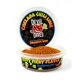 Chili Lime Bloody Mary Rimmer | Devil Daves Rim Salt, 4.5 Oz - Flaky Michelada Style