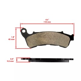 Caltric Front Brake Pads for Honda VFR1200X VFR1200Xd Crosstourer 2016-2017